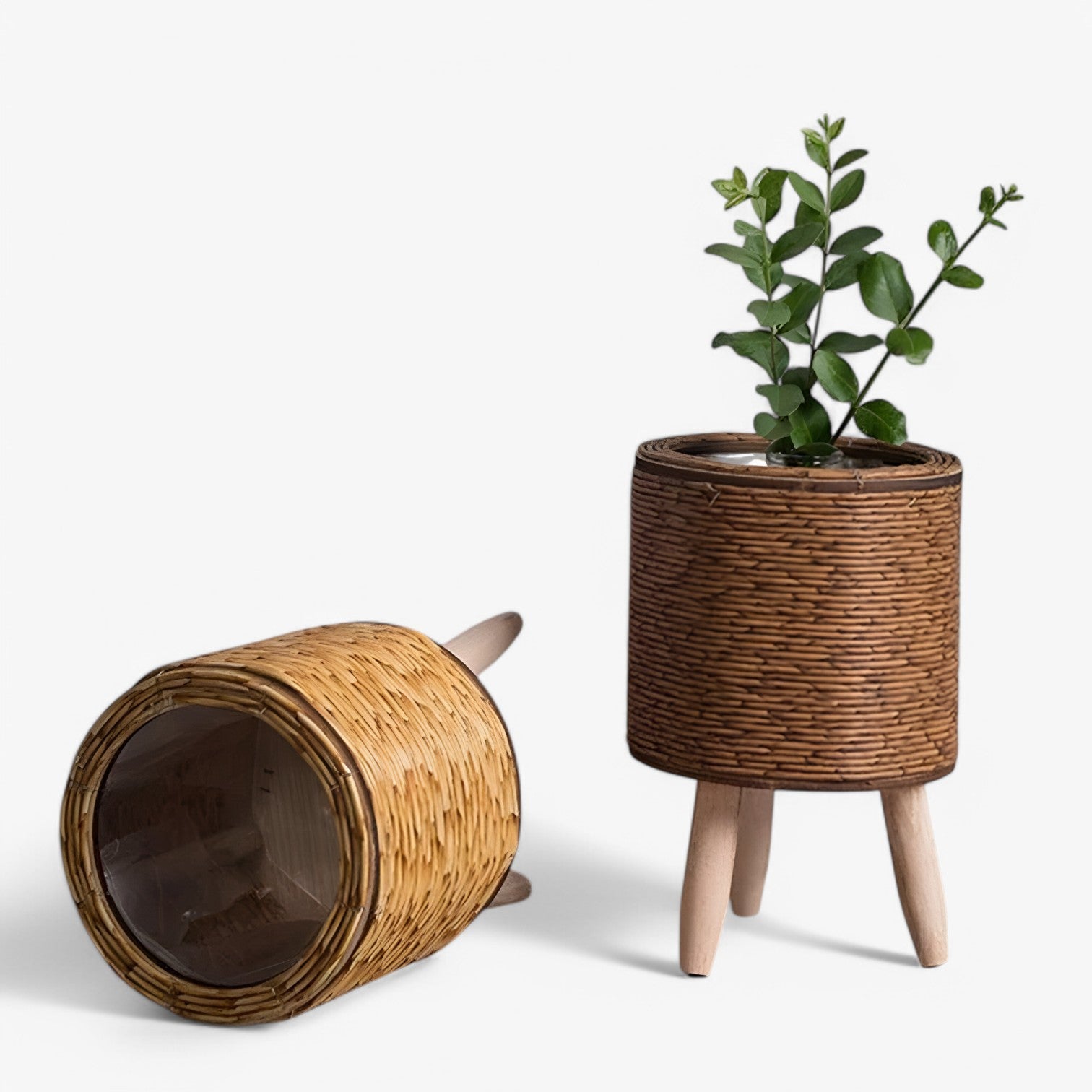 Vaso di Fiori Rotan – Stile per le Sue Piante - - fiori Garden Garden supplies Home & Garden piante rotan stile vaso vaso fiori - Concept Palermo