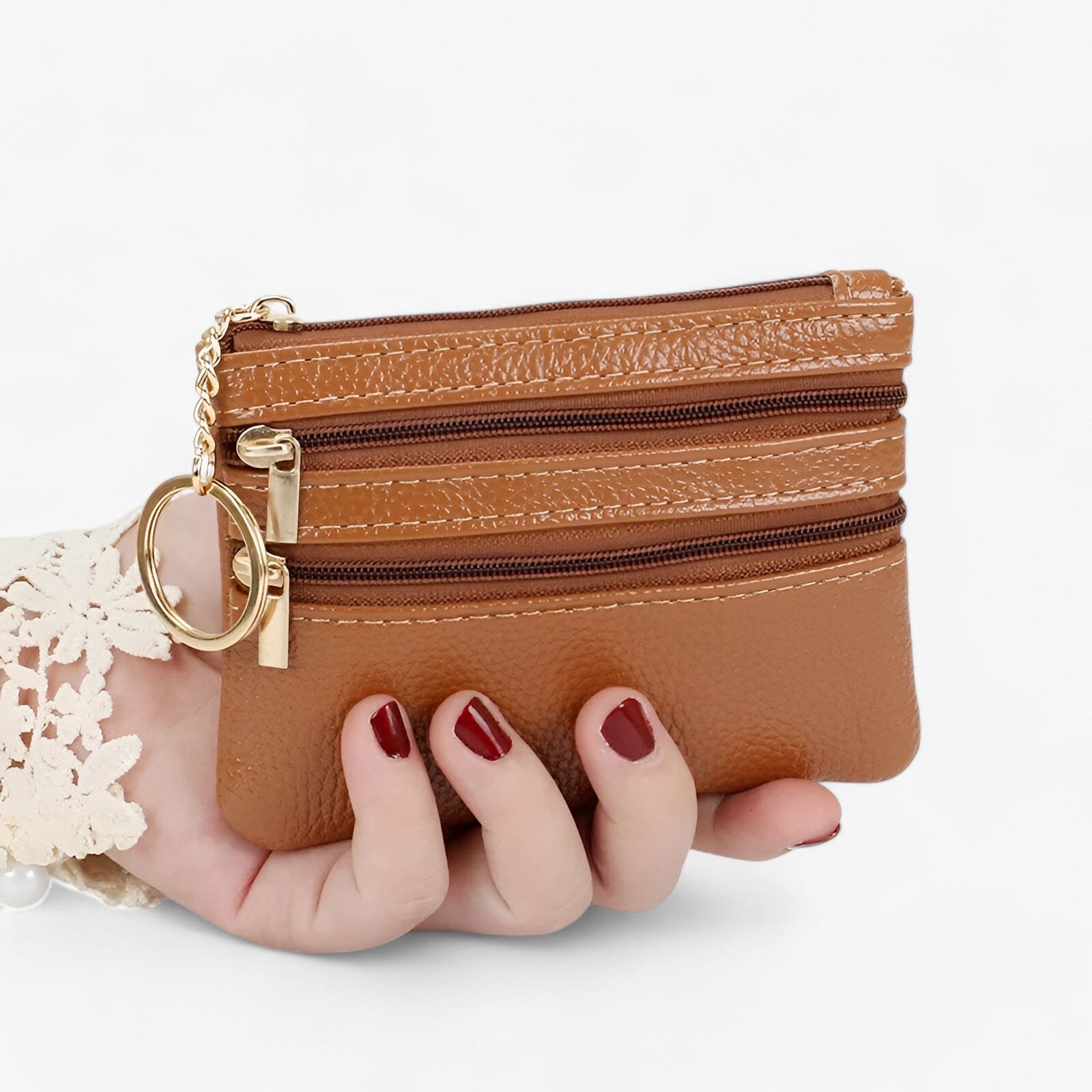 Portafoglio Donna 3 Zip – Stile e Praticità - giallo - donna portafoglio portafoglio donna praticità stile wallet wallets womens wallet - Concept Palermo