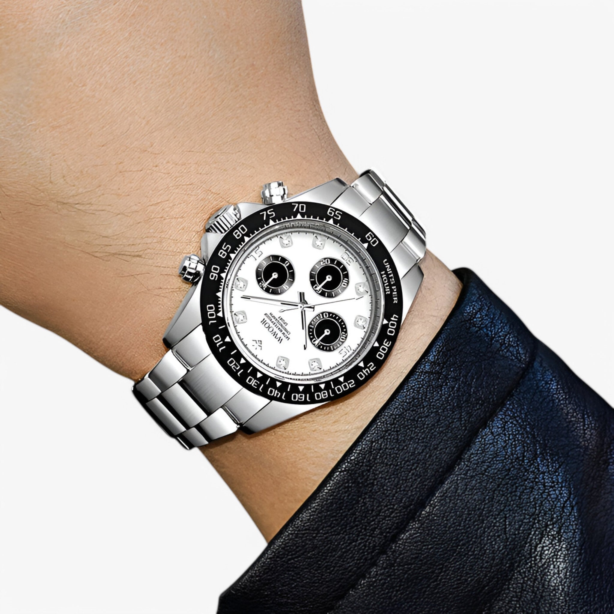 Orologio Cronografo Uomo Elegante Argento Acciaio Inox Impermeabile - Quarzo Classico - - accessoires acciaio cronografo horloges inossidabile orologio orologio cronografo uomo watches - Concept Palermo