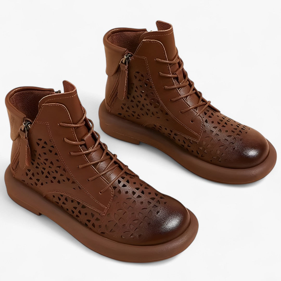 Stivaletti Uomo in Vera Pelle Traforati - Stile Elegante e Traspirante - - BOOTS Boots & Shoes pelle shoes stile stivaletti stivaletti traforati traforati uomo vera - Concept Palermo