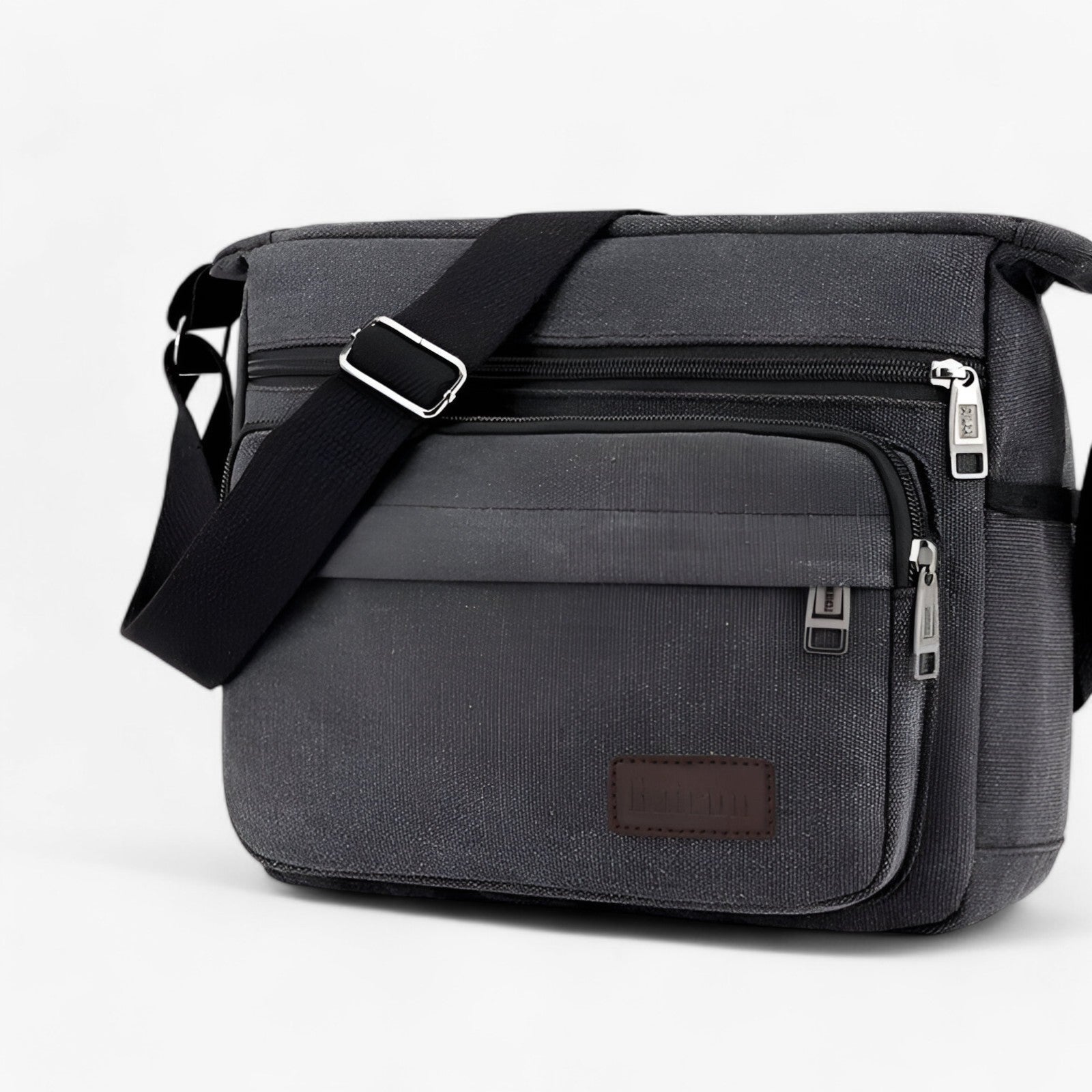 Borsa a spalla multifunzionale in canvas per uomini Uomo - Nero - bag bags borsa borsa spalla canvas mens bag multifunzionale Shoulder bags spalla uomini uomo - Concept Palermo
