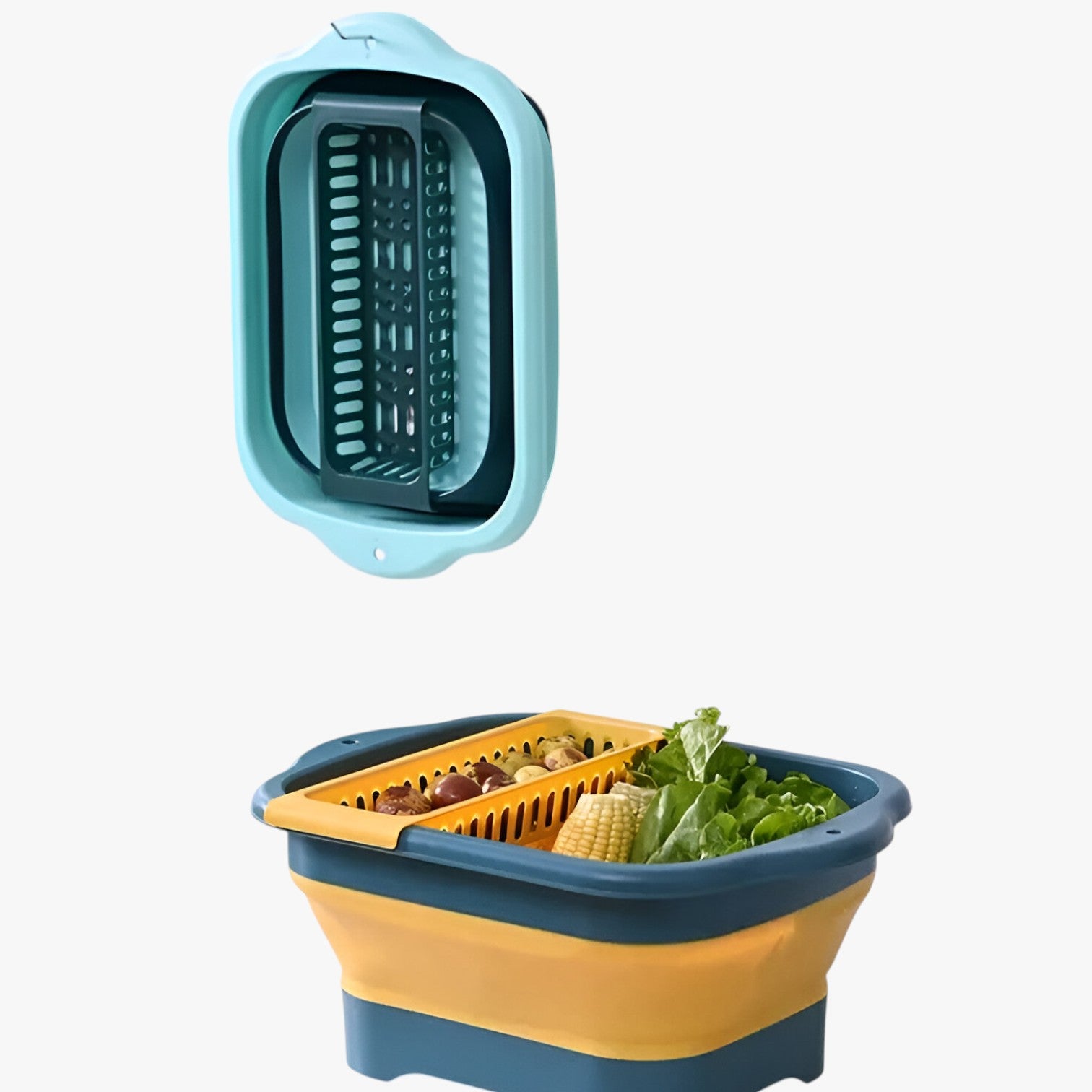 Colapasta pieghevole in silicone per frutta e verdura - - colander colapasta colapasta pieghevole frutta Kitchen kitchen & dining Kitchen Essentials pieghevole silicone verdura - Concept Palermo