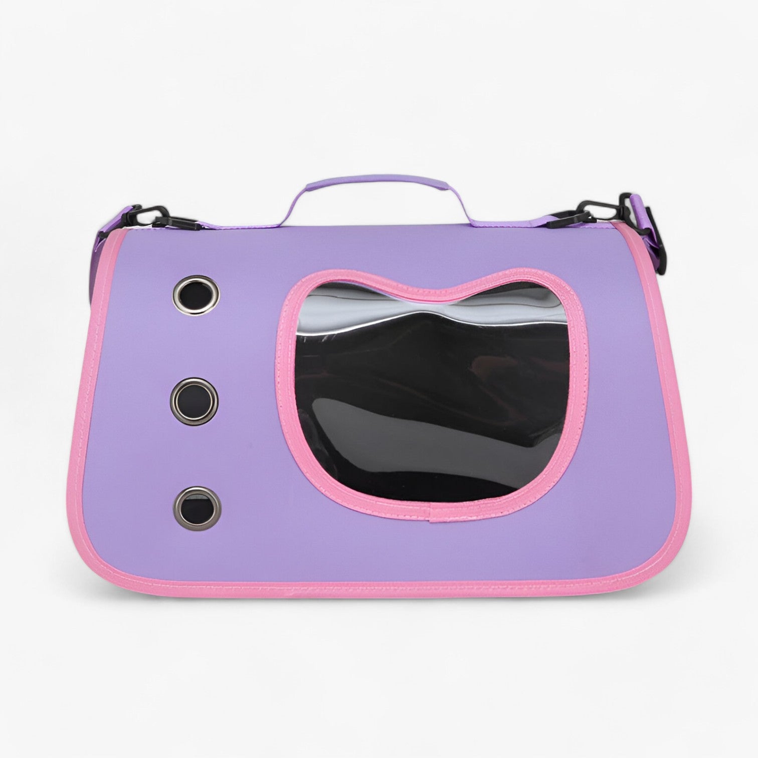 Borsa per gatti trasparente e traspirante per viaggi Lino Uomo - Volto di gatto viola come mostrare - borsa borsa gatti gatti lino pets & supplies trasparente traspirante uomo - Concept Palermo