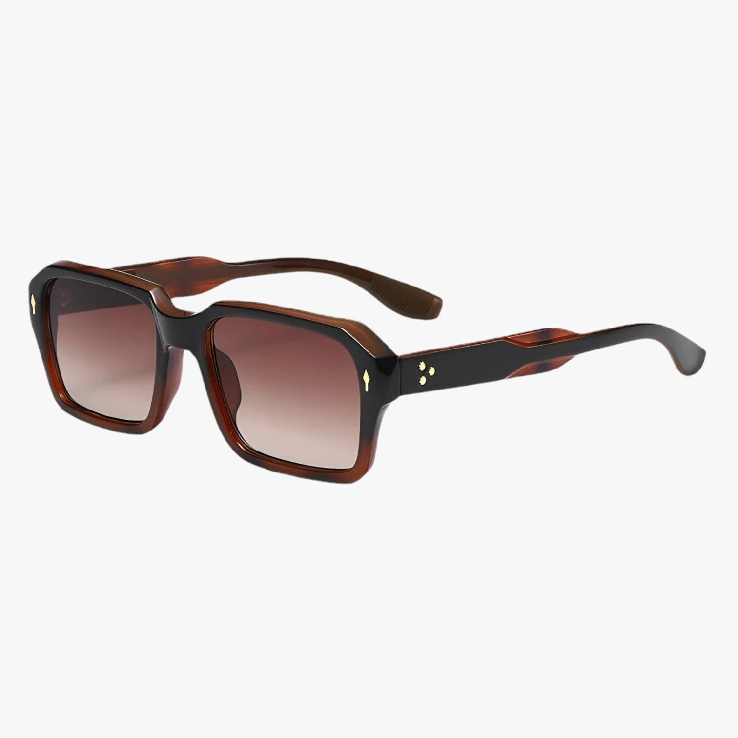 Occhiali da sole rettangolari – Protezione UV400 e design Uomo - Marrone Come mostrato in figura - design mens sunglasses occhiali occhiali sole protezione rettangolari sole sunglasses uomo - Concept Palermo
