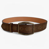 Leren riem met bloemen - tijdloze stijl en rustieke charme