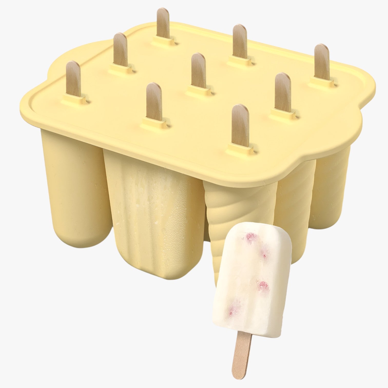 Stampi per Gelato Estivi – Facili Gelati Fai-da-te per Snack Rinfrescanti Uomo - 9 grid-giallo - estivi facili gelati gelato Kitchen kitchen & dining kitchen accessory kitchen tools rinfrescanti snack stampi - Concept Palermo