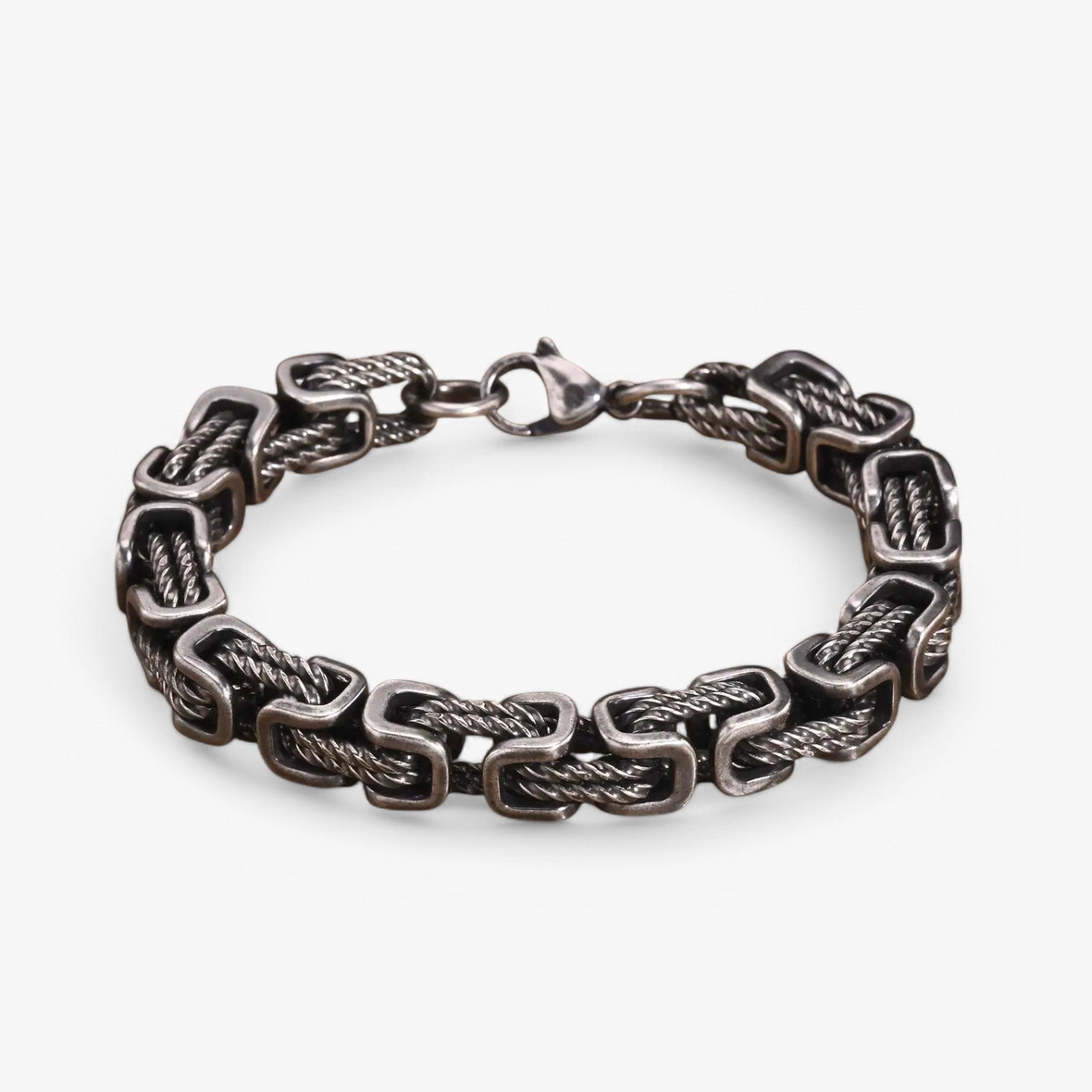 Robusto e Senza Tempo – Bracciale Maschile Chunky Bizantino Uomo - - bizantino bracciale BRACELETS chunky jewelry maschile mens bracelet robusto robusto tempo tempo - Concept Palermo