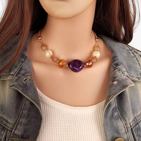 Maglione Donna in Lana Merino Elegante - Vari Colori e Taglie - Viola - donna elegant womens necklaces eleganza eleganza tempo jewelry lana Necklace Necklaces for Women tempo Women Wool - Concept Palermo