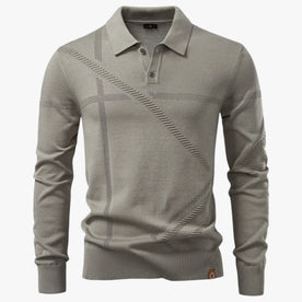 Maglione Polo Uomo - Marrone chiaro S - Clothes clothes men maglione maglione polo Men men's top clothes polo Solid Sweater sweater men sweaters uomo - Concept Palermo