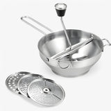 RVS aardappelstamper - voor puree en meer, rood voor heren