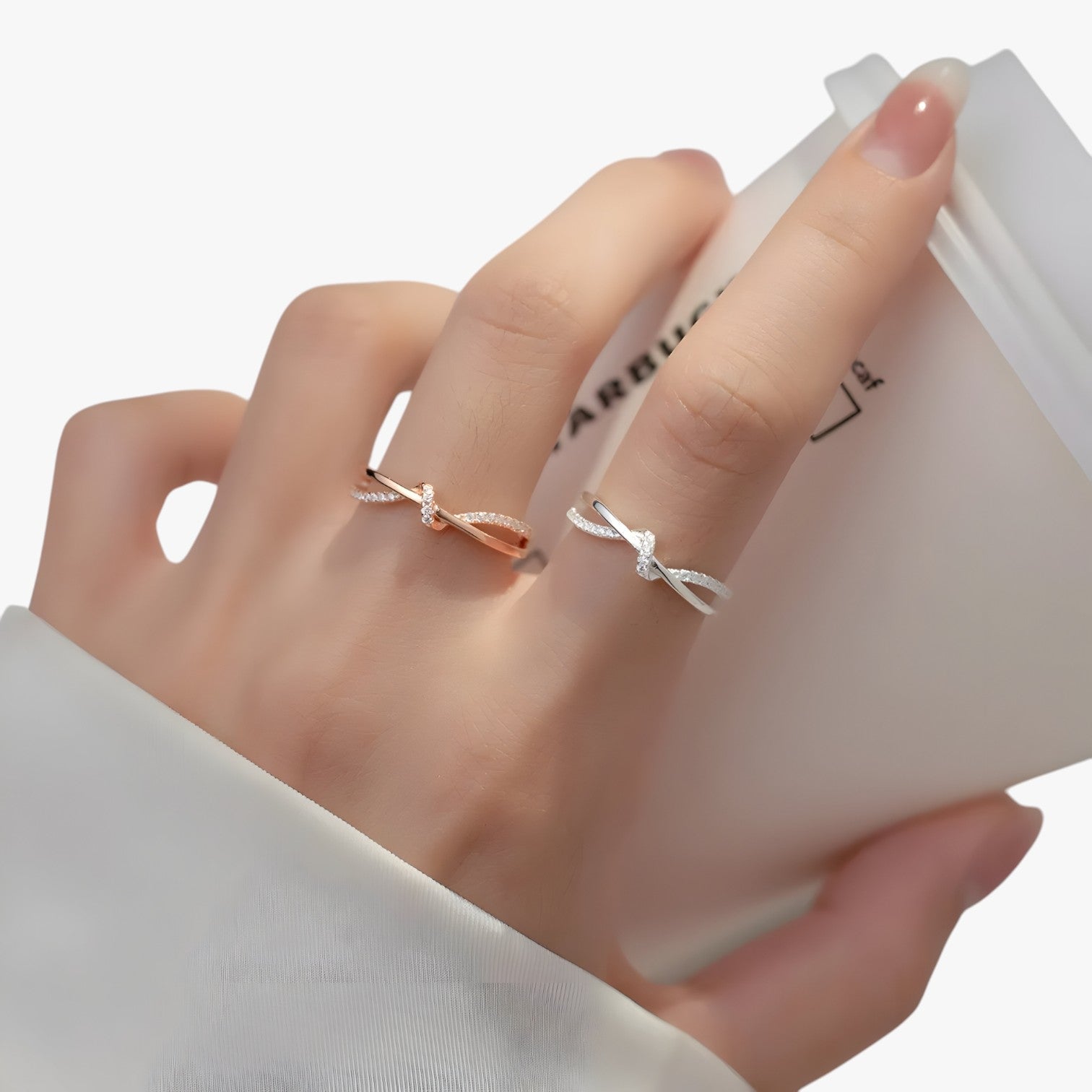 Anello a Croce in Argento Sterling con Nodo -, Impilabile e Senza Tempo - - Accessories Jewelry anello anello croce croce impilabile jewelry nodo Rings sterling tempo womens accessory - Concept Palermo