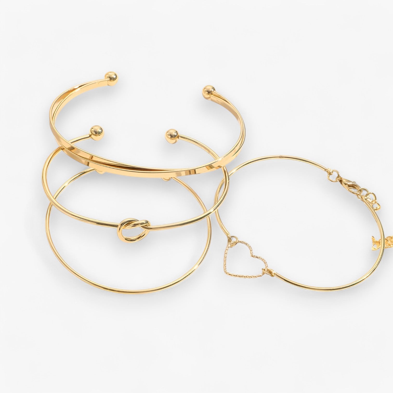 Set di braccialetti intrecciati in acciaio per un look goth chic Donna - - Accessories Jewelry acciaio braccialetti braccialetti intrecciati BRACELETS chic donna goth intrecciati jewelry WOMEN - Concept Palermo