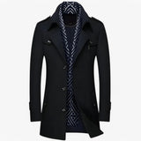Cappotto in lana di media lunghezza Uomo