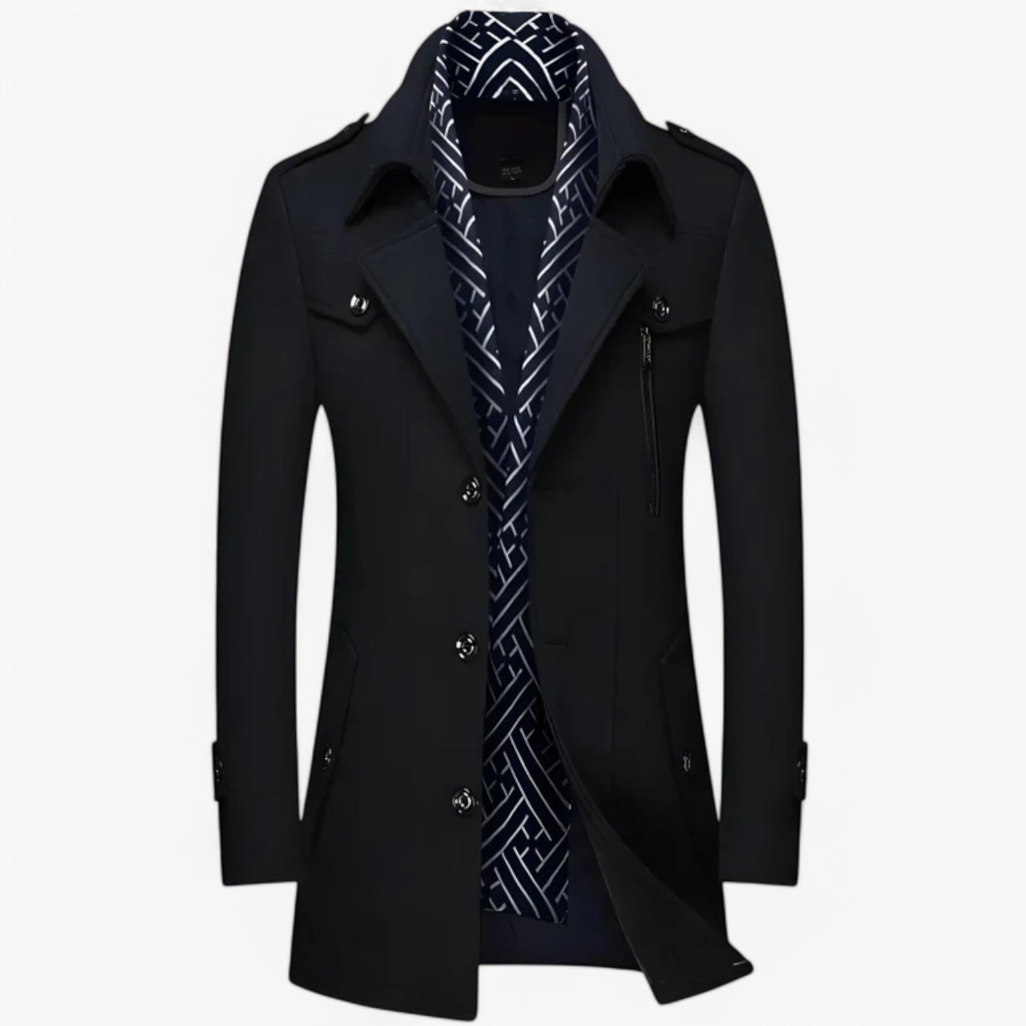 Cappotto in lana di media lunghezza Uomo - - cappotto cappotto lana lana lunghezza media men's coats & jackets uomo - Concept Palermo