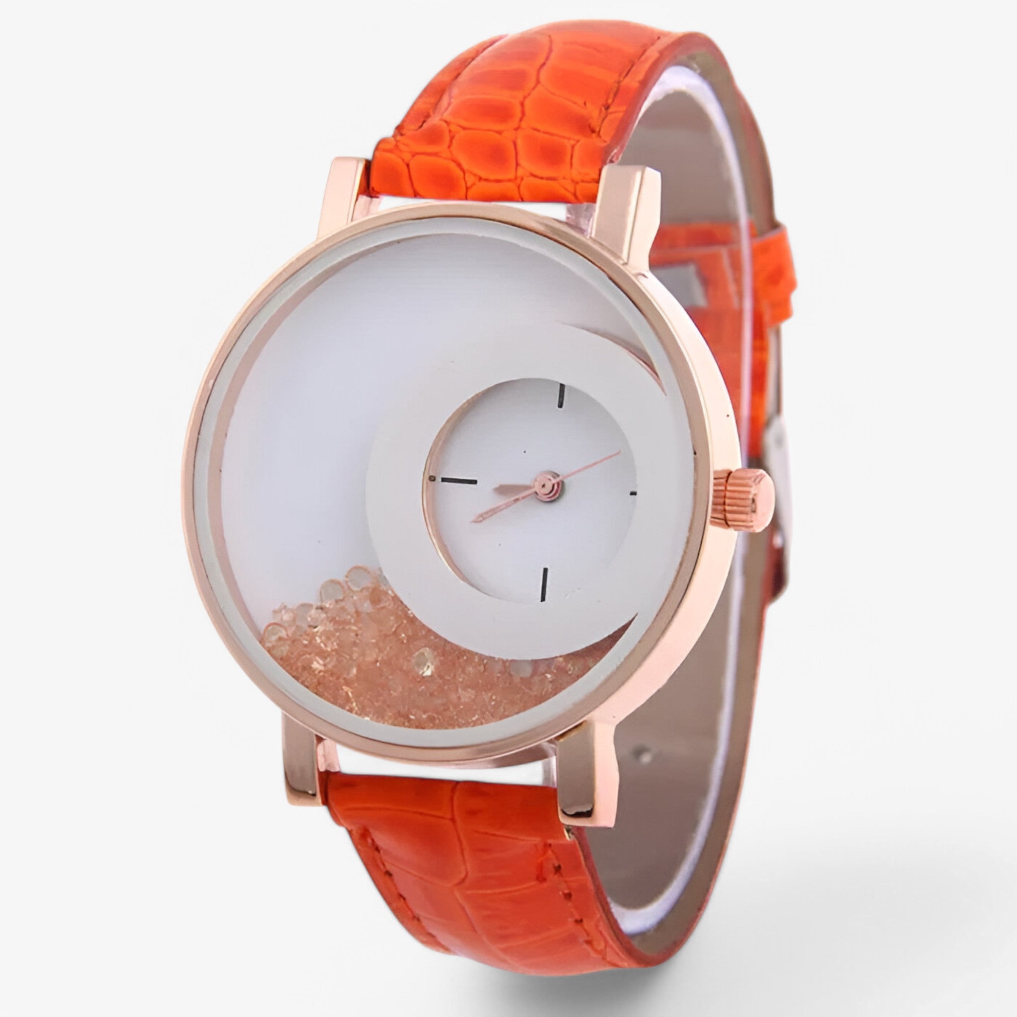 Orologio da donna con quadrante brillante - Arancia - brillante donna female watch orologio orologio donna quadrante watch for women watches - Concept Palermo