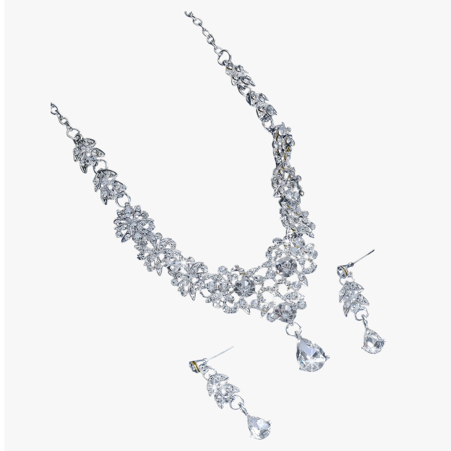 Set di gioielli in cristallo rosso per matrimoni e feste Donna - - cristallo donna elegant womens necklaces feste gioielli gioielli cristallo jewelry matrimoni necklace NECKLACES Necklaces for Women - Concept Palermo