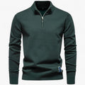 Maglione da Uomo con Mezza Zip Cotone