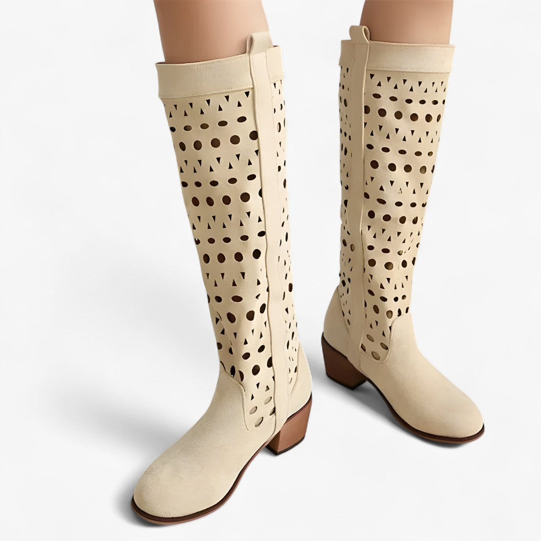 Stivali western estivi in finta pelle scamosciata con tacco cavo Uomo - - BOOTS Boots & Shoes cavo estivi finta pelle scamosciata shoes stivali stivali western - Concept Palermo