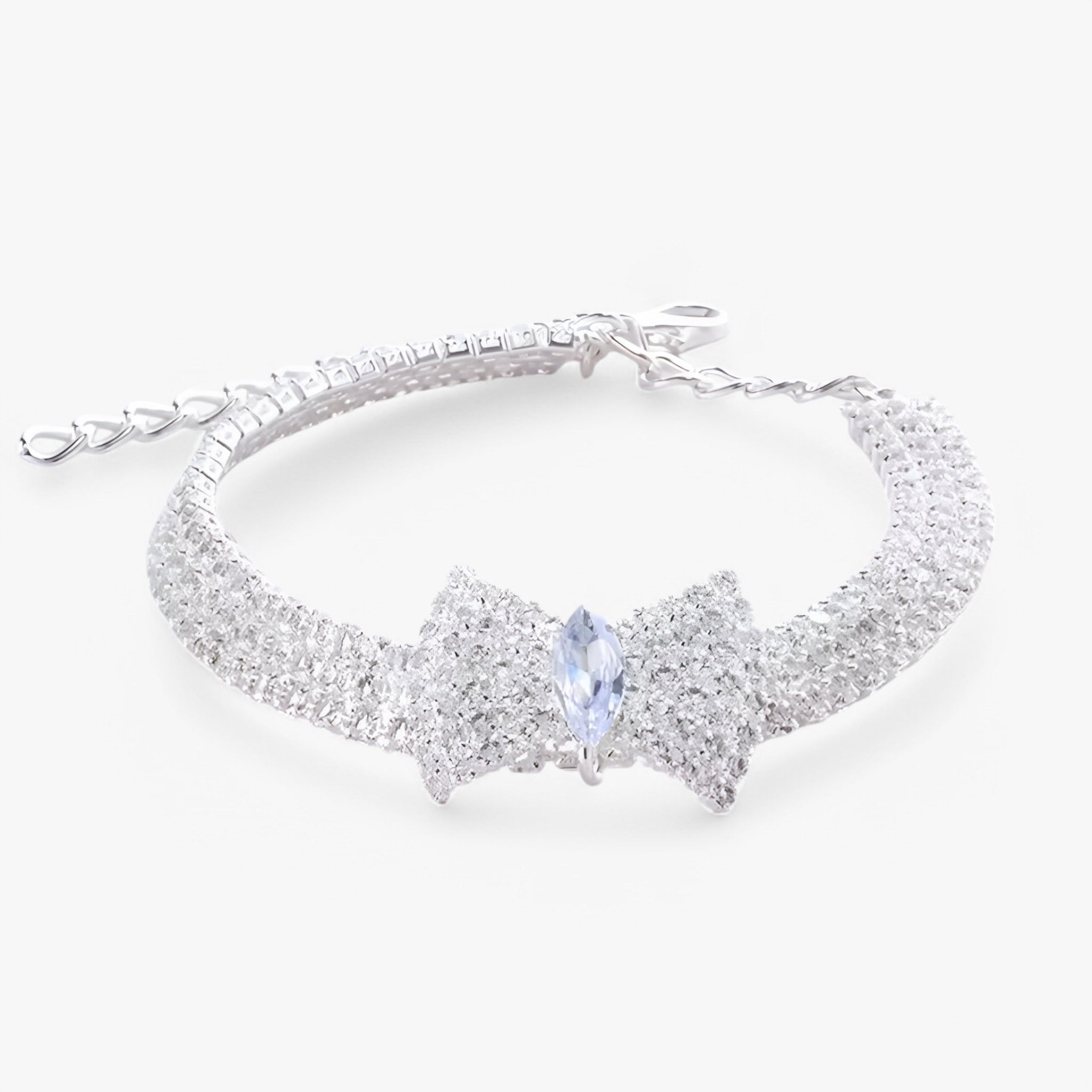 Collare per gatti Bling con fiocco e cristalli Uomo - Oro bianco - bling collare collare gatti cristalli fiocco gatti pets & supplies uomo - Concept Palermo