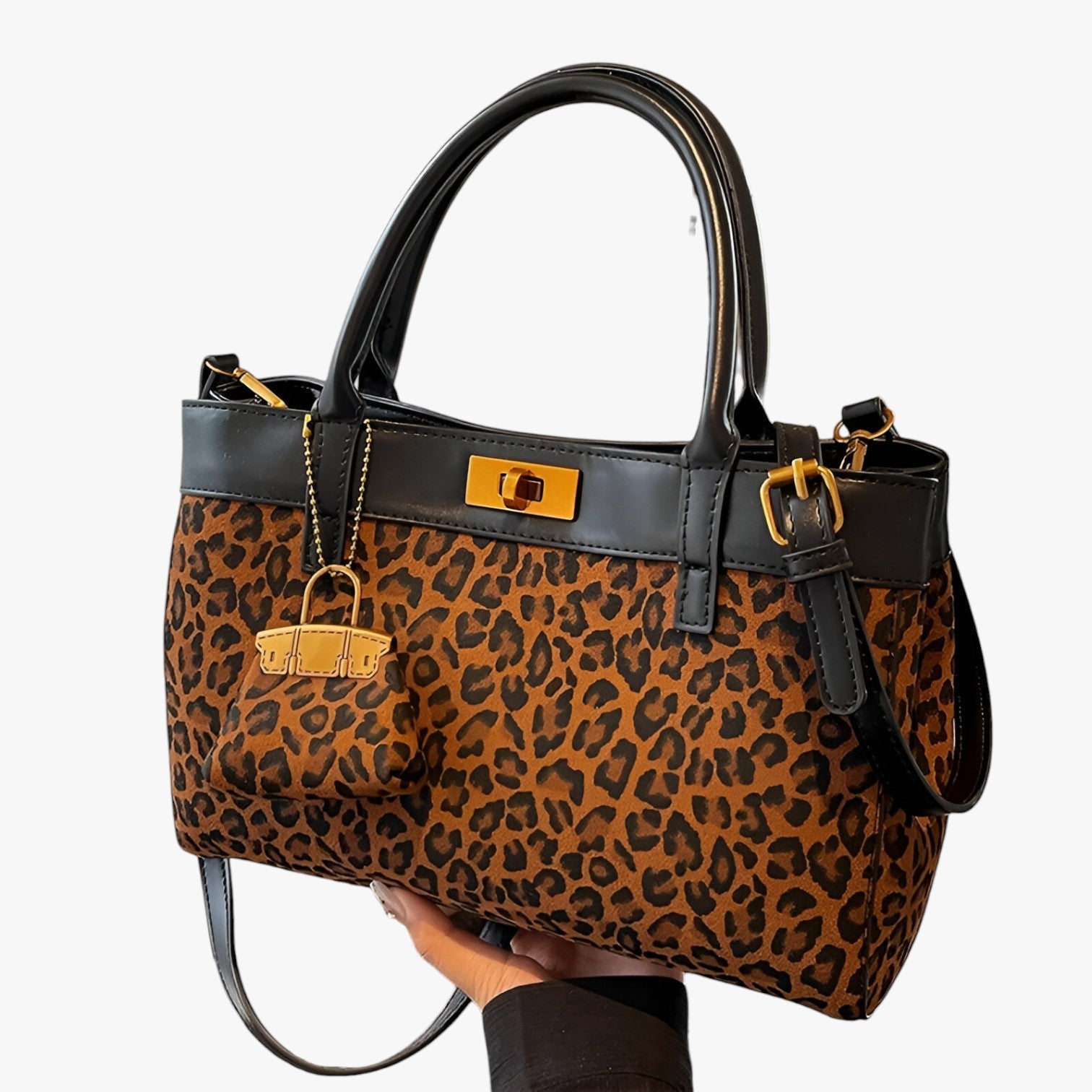 Tote alla Moda con Stampa Leopardo e Grande Capacità Donna - marrone - alla bags capacità donna handbags leopardo moda stampa tote Women's handbags - Concept Palermo