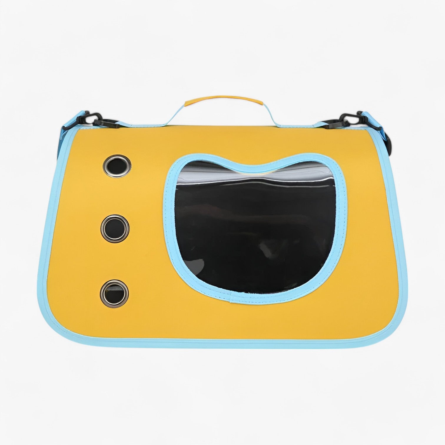 Borsa per gatti trasparente e traspirante per viaggi Lino Uomo - Volto di gatto giallo come mostrare - borsa borsa gatti gatti lino pets & supplies trasparente traspirante uomo - Concept Palermo