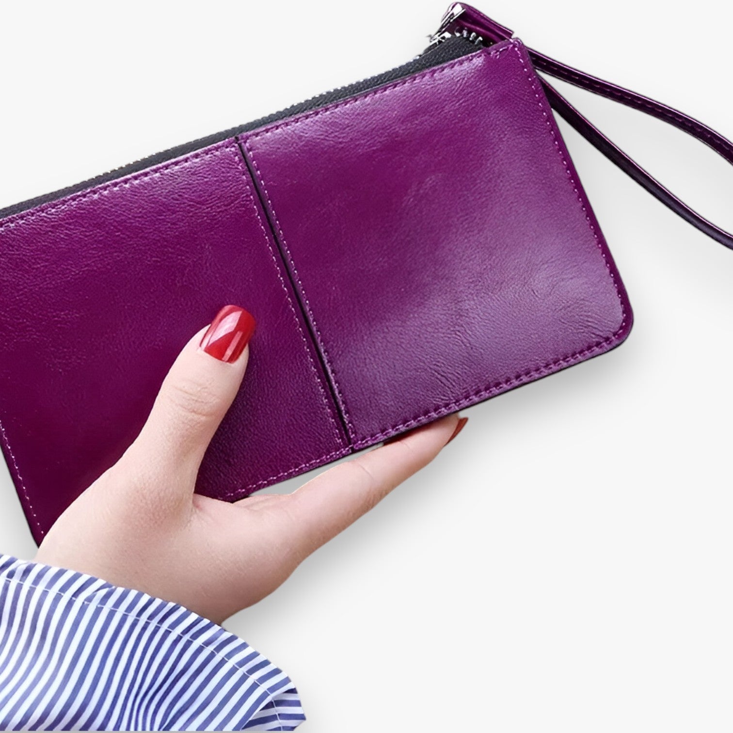 Borsa Vintage in PU Pelle – Grande Capacità e Stile per Donne Donna - viola - accessories women borsa borsa vintage capacità donna donne pelle stile vintage wallet womens wallet - Concept Palermo