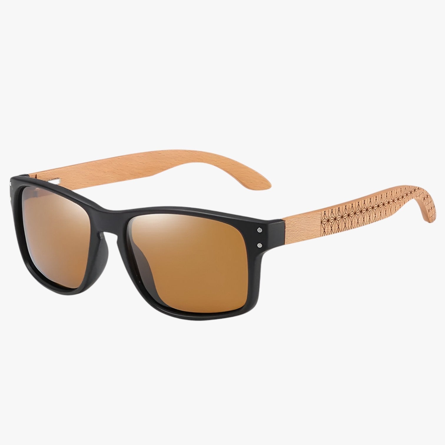 Midnite Star Occhiali da sole in legno – Protezione UV per uomini - Marrone - legno mens sunglasses midnite midnite star occhiali protezione sole star sunglasses - Concept Palermo