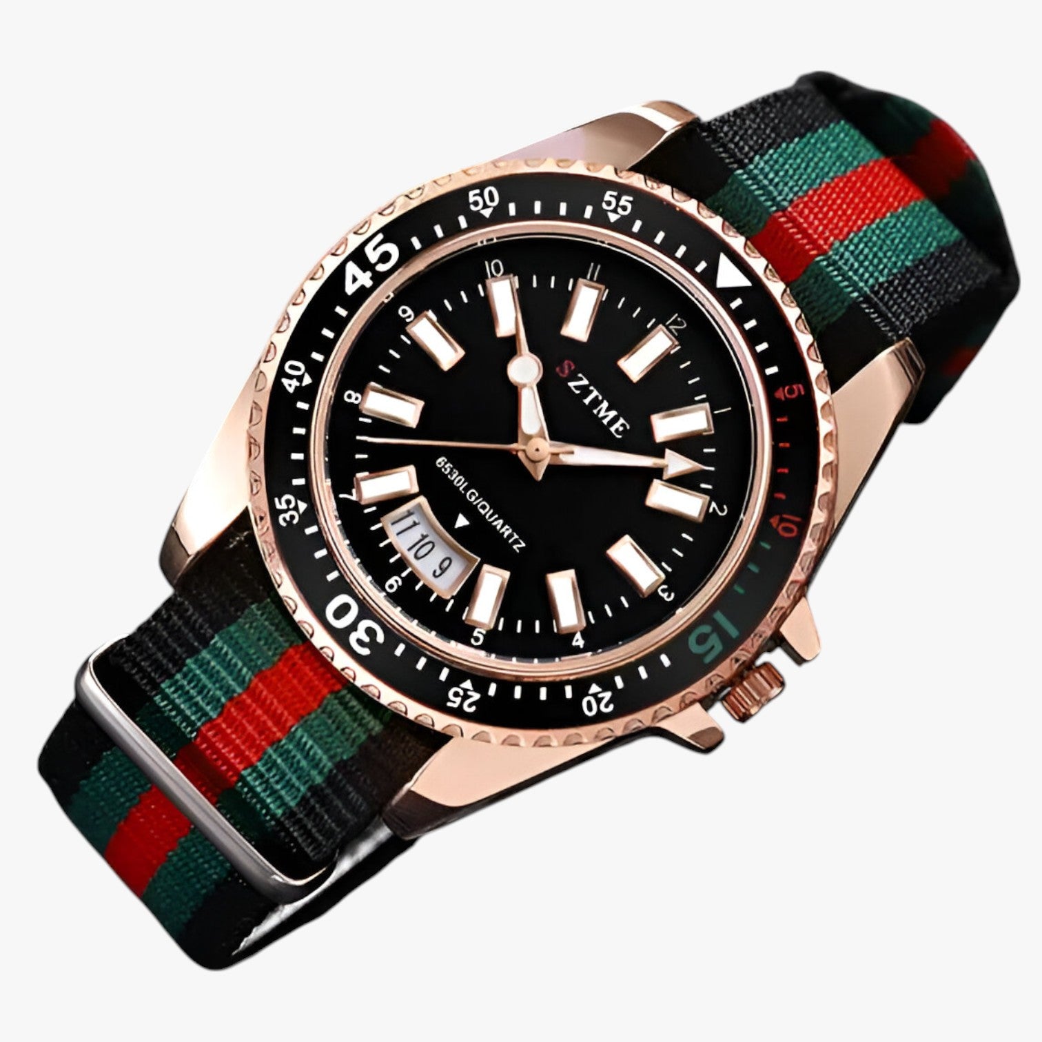 Orologio con cinturino in nylon e luce notturna Uomo - - cinturino luce notturna nylon orologio orologio cinturino uomo watch watch for men watches WATCHES FOR MEN - Concept Palermo