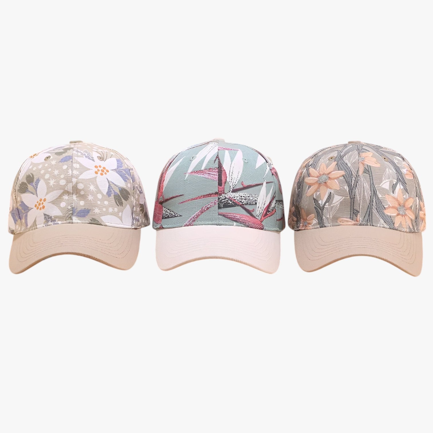 Cappellino da baseball in cotone con stampa a foglie e visiera parasole Uomo - - baseball Baseball caps cappellino cappellino baseball caps cotone foglie men's hat mens cap parasole stampa - Concept Palermo