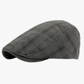 Gorra tartán retro de algodón para hombre