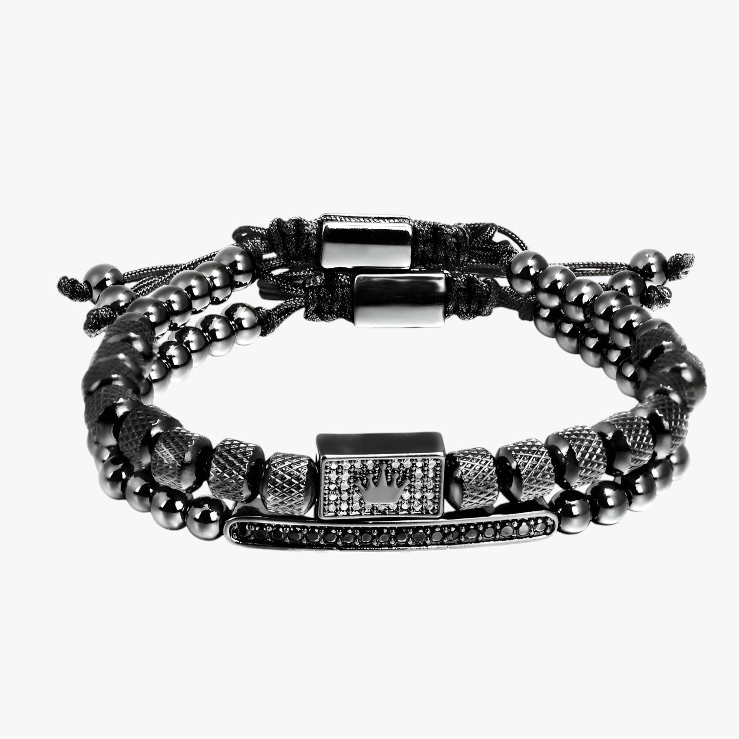 Crown Power - Set di 2 braccialetti per stile e autostima - - autostima braccialetti BRACELET crown crown power jewelry mens accessory mens bracelet power stile - Concept Palermo