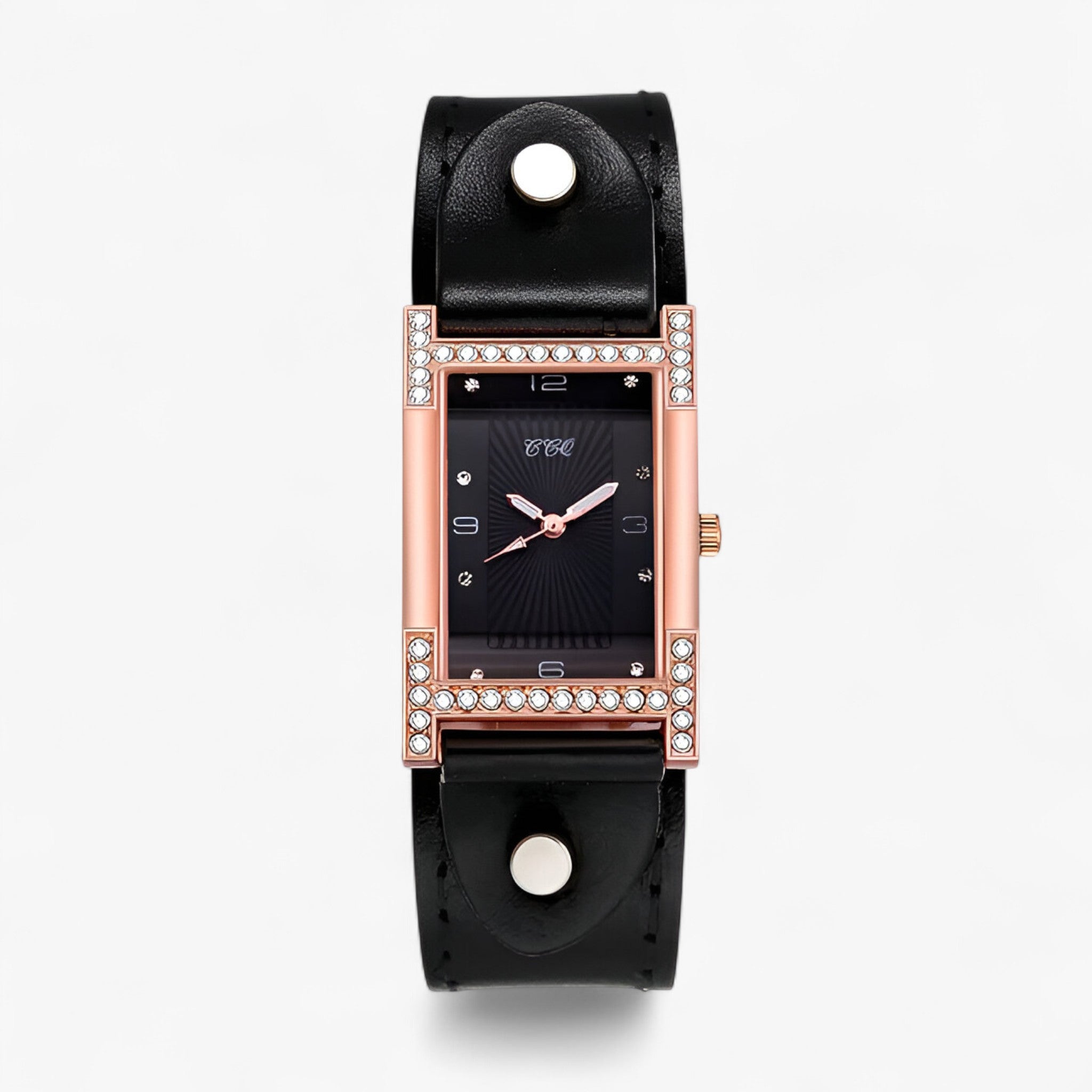 Orologio da donna al quarzo con cinturino in pelle per coppie - Nera - cinturino coppie donna female watch orologio orologio donna pelle quarzo watch for women watches - Concept Palermo