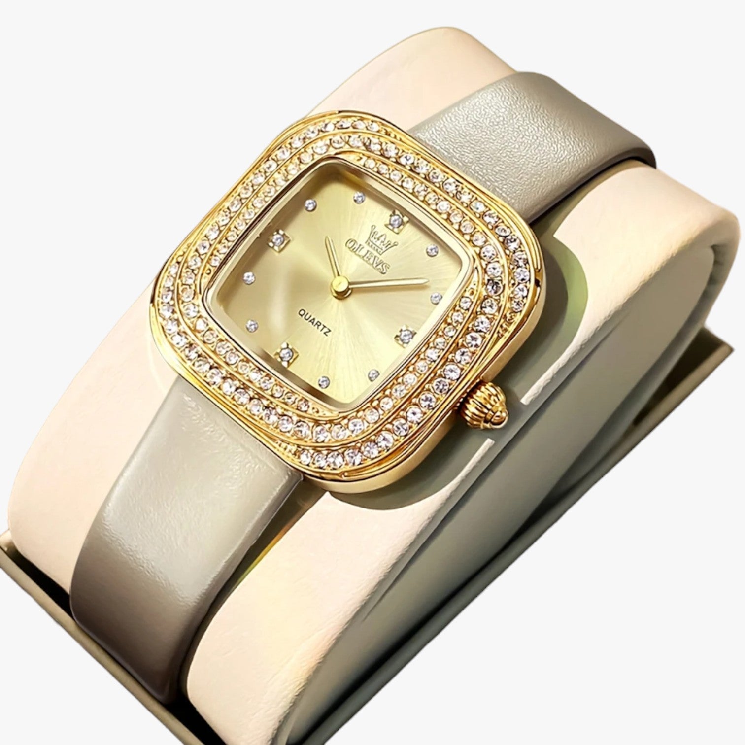 Orologio quadrato in pelle - giallo - female watch ladies watch orologio orologio quadrato pelle quadrato watch watch for women watches - Concept Palermo