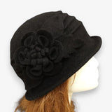 Woll-Fedora-Hut für Mütter - warm und weich