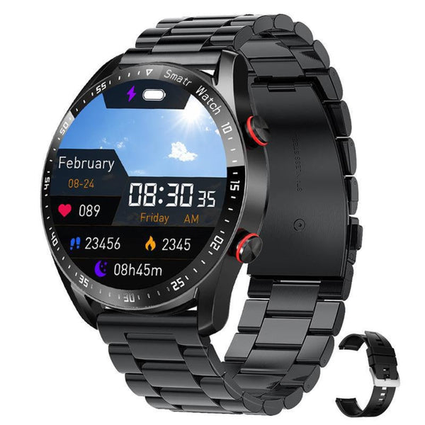 Orologio Automatico Uomo Svizzero in Acciaio Inox, Quadrante Blu - Alta Precisione - Acciaio Nero - alle producten Autumn Winter collecti collectie design heren horloge Linen Men mode orologio orologio svizzero precisione qualità svizzero uomo watches winter - Concept Palermo