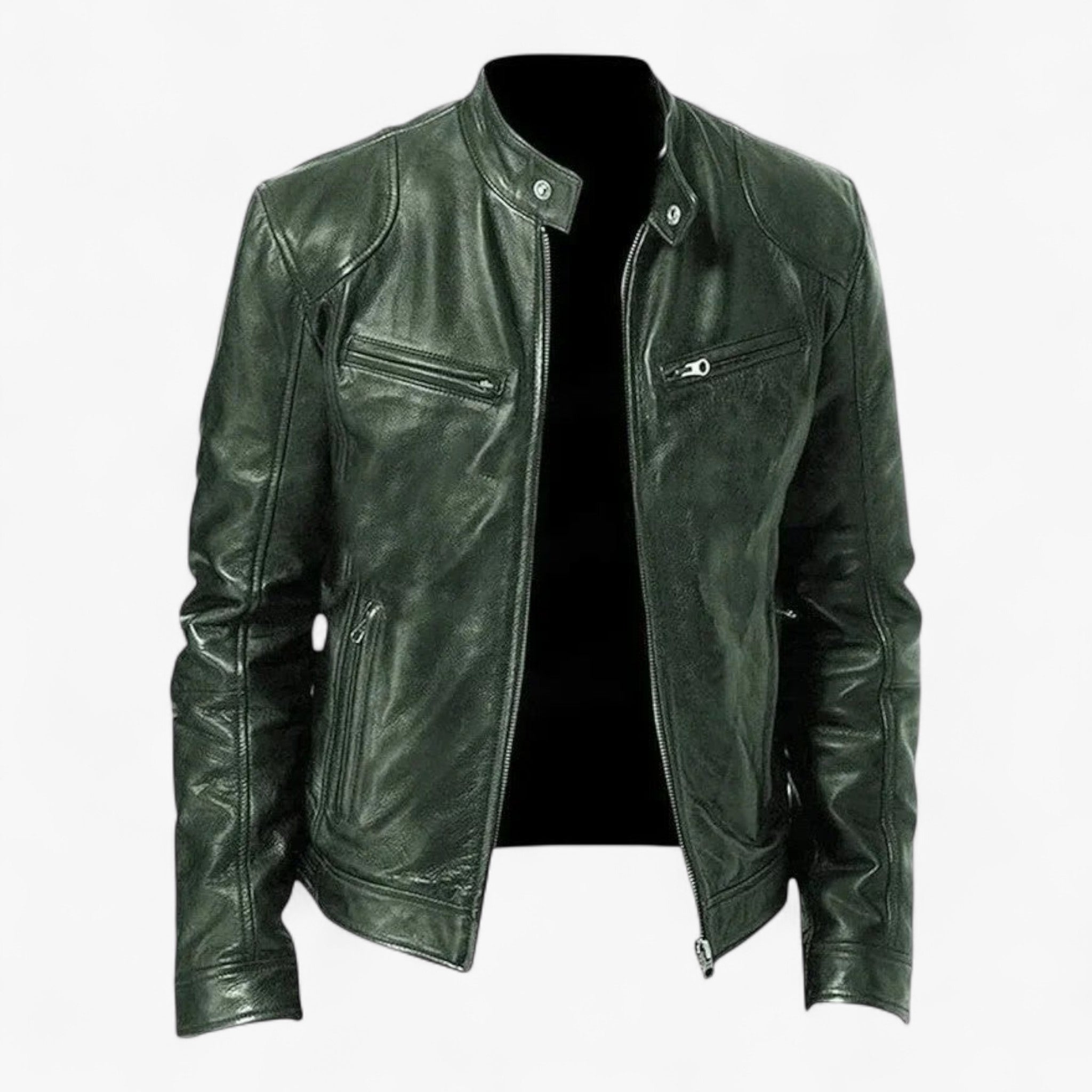 Giacca di Pelle Casual Uomo - - casual giacca giacca pelle Leather men men's coats & jackets pelle uomo Winter - Concept Palermo