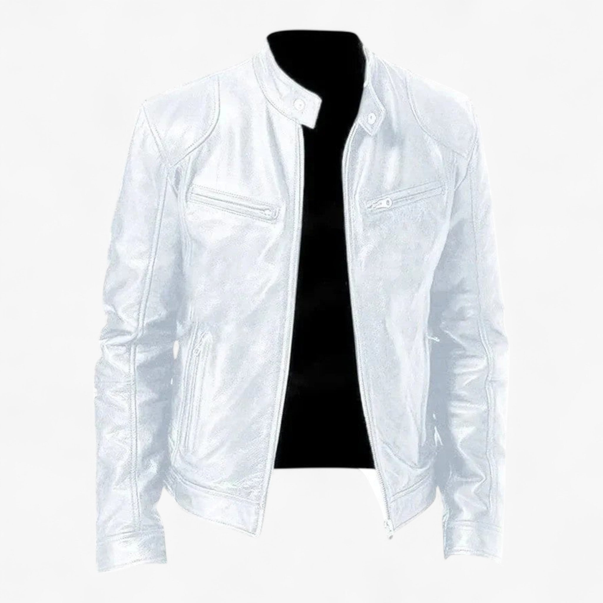 Giacca di Pelle Casual Uomo - - casual giacca giacca pelle Leather men men's coats & jackets pelle uomo Winter - Concept Palermo