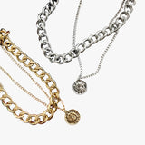 Gelaagde muntenketting Lana Dames