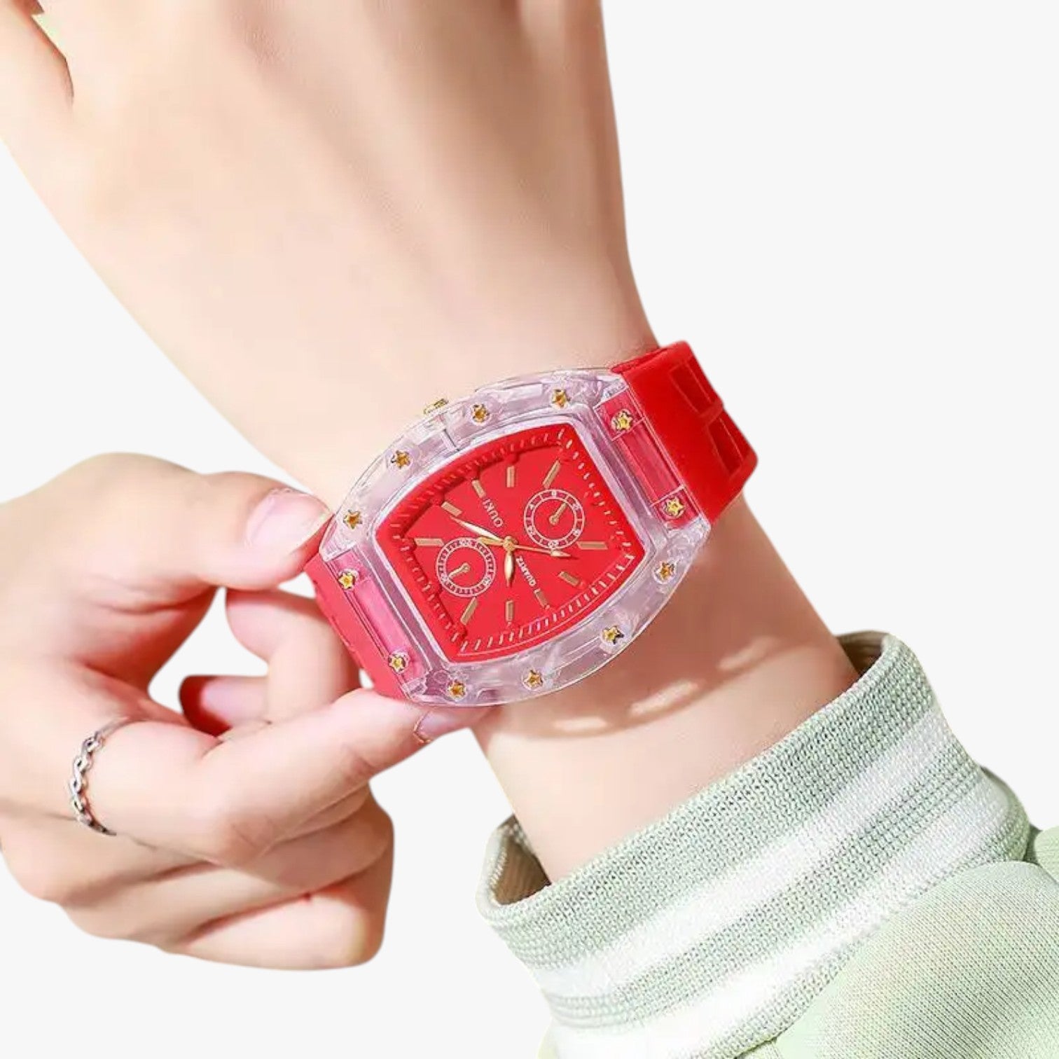 Orologio Casual Analogico da Uomo in Silicone Nero con Cinturino Regolabile - - analogico casual female watch ladies watch orologio orologio analogico silicone watch watch for women watches - Concept Palermo