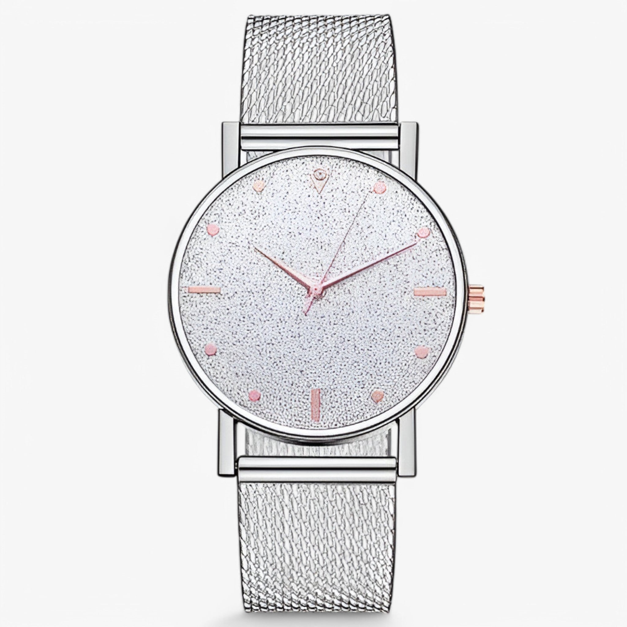Orologio da Uomo in Oro Rosa con Quadrante a Cuore, Elegante e Moderno - Argento-2 - cuore female watch orologio orologio quadrante quadrante uomo watch for women watches - Concept Palermo