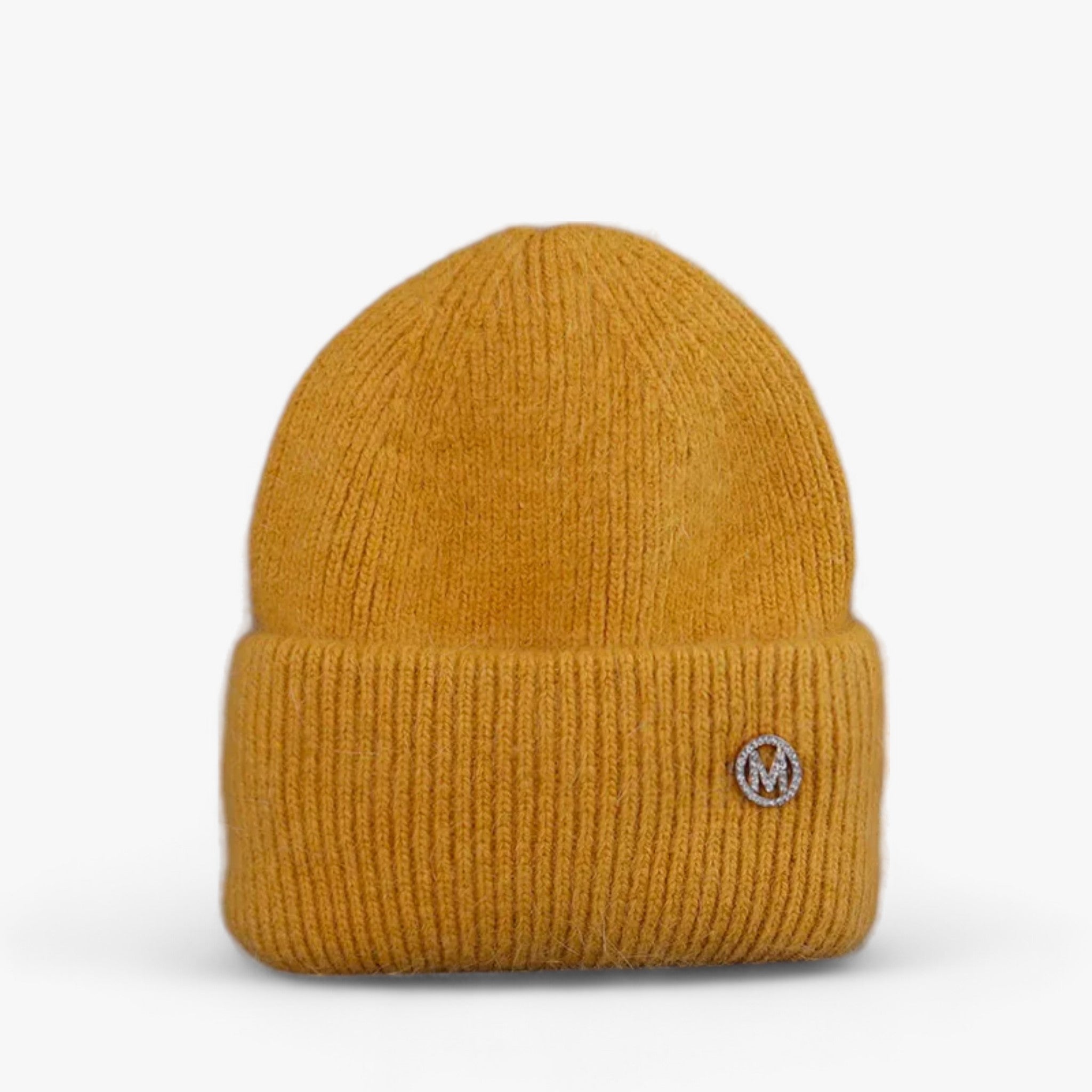 Cappello invernale: calore con vera pelliccia di coniglio Donna - Giallo con M 54cm-60cm - beanies bucket hats calore cappello cappello invernale coniglio donna hat invernale pelliccia Sun Hats - Concept Palermo