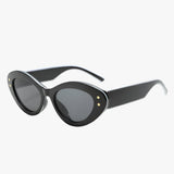 Unisex Retro Zonnebril met UV400 Bescherming, Zwart Montuur