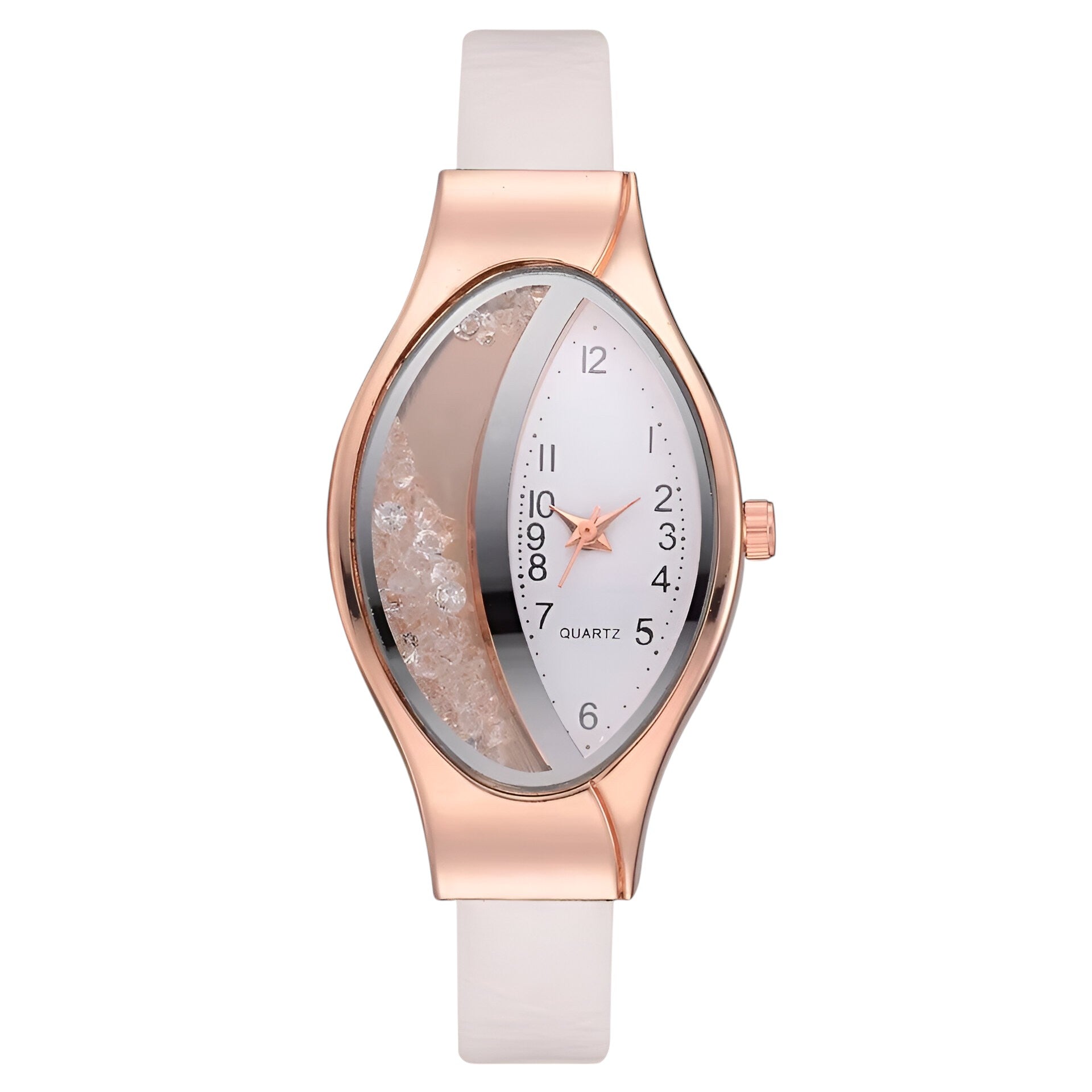 Orologio da donna al quarzo con diamanti di lusso - Bianca - diamanti donna female watch orologio orologio donna quarzo watch for women watches - Concept Palermo