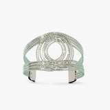 Dubbele C Gegraveerde Metalen Cuff Armband - Trendy Armband voor Dames