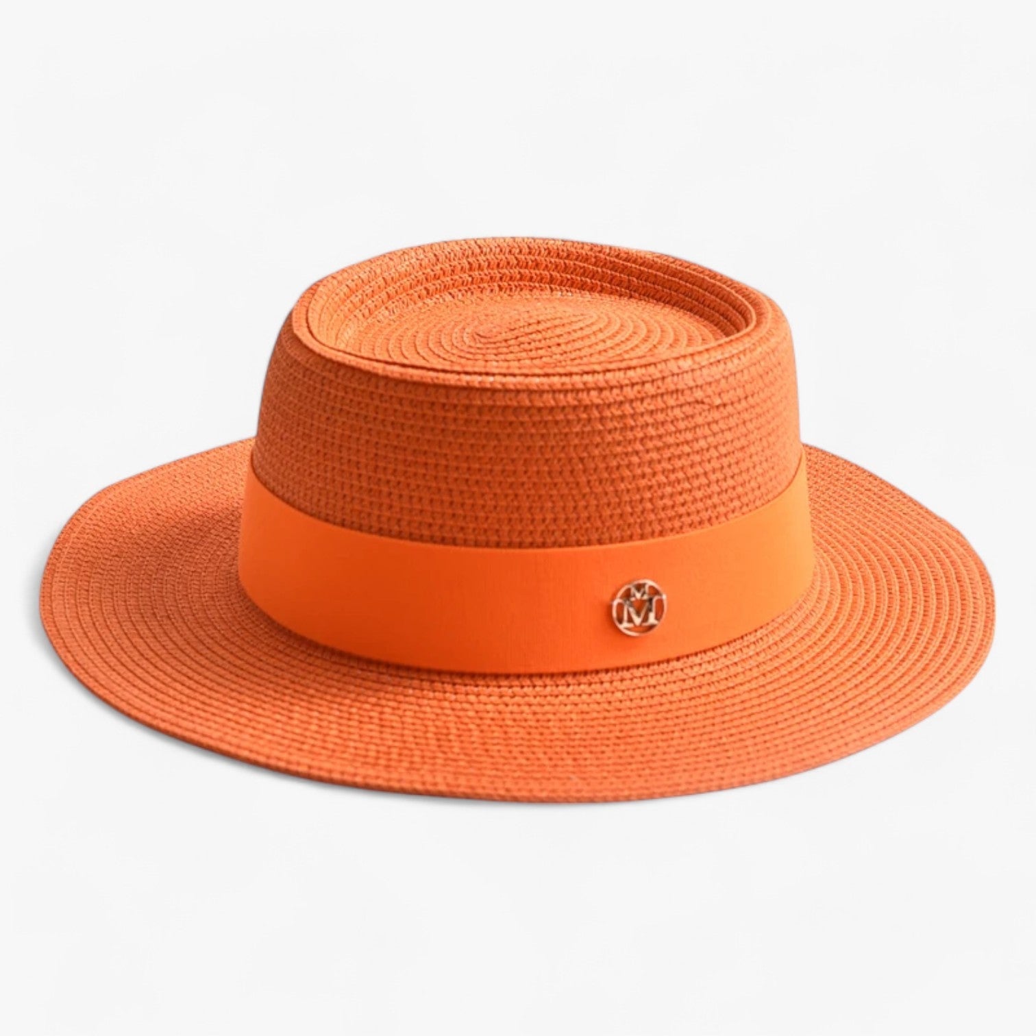Cappello di paglia - Stile, leggero e adatto ai viaggi - oranje 56-58CM - adatto bucket hats cappello cappello paglia hat Hat for girls leggero paglia stile viaggi women hat women's hat - Concept Palermo