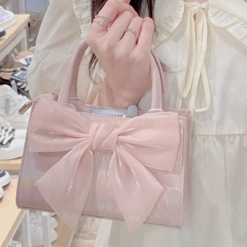 Pochette Rosa con Fiocco Estiva - - estiva fiocco Linen overig pochette pochette fiocco Unisex - Concept Palermo