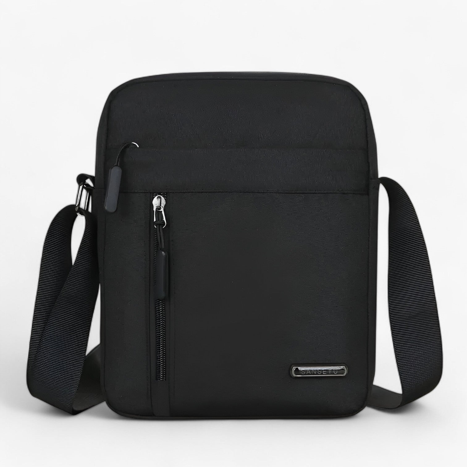 Borsa a Spalla da Uomo Oxford - Sostenibile, Stilosо e Pronta per Affari - Nero - affari bag bags borsa borsa spalla mens bag oxford pronta Shoulder Bags sostenibile spalla - Concept Palermo