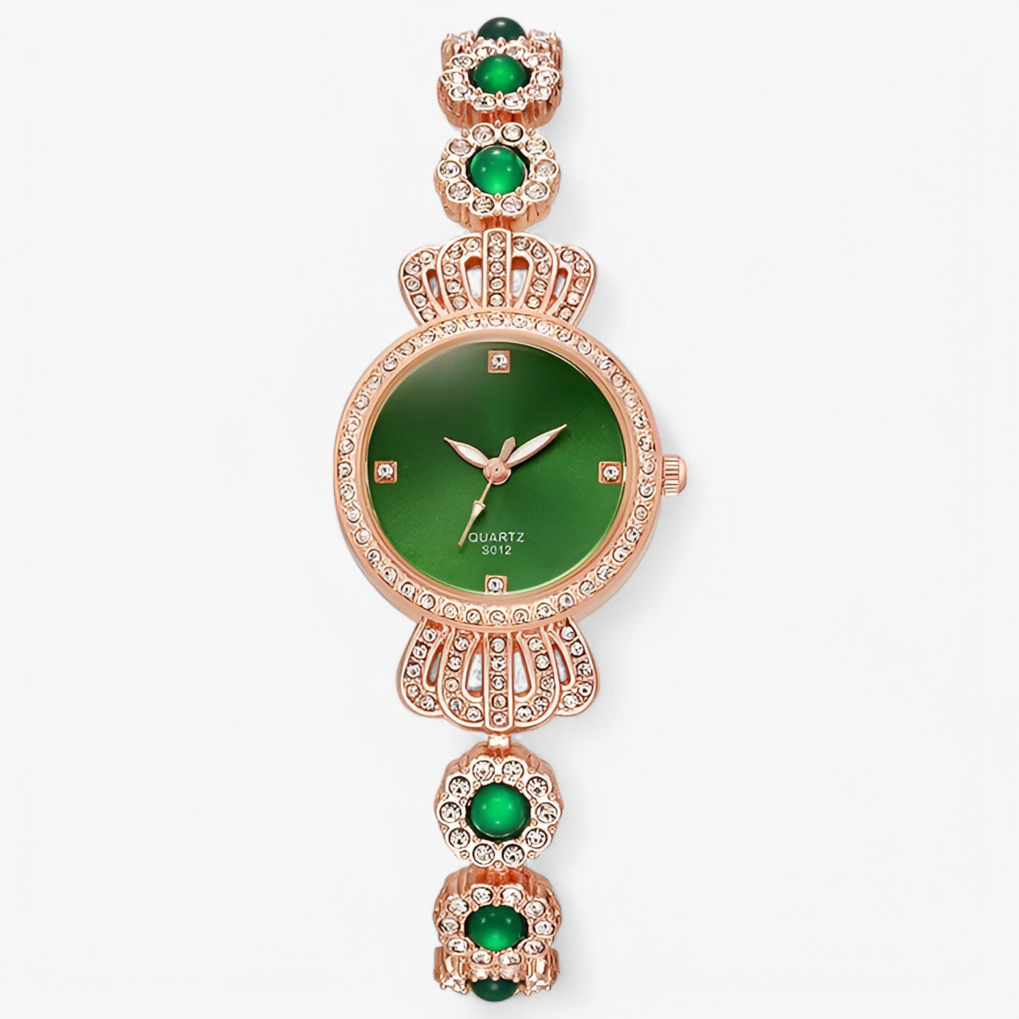 Orologio da Donna con Pietra e Cinturino Verde Oro - Verde - cinturino donna female watch orologio orologio donna pietra watch for women watches - Concept Palermo