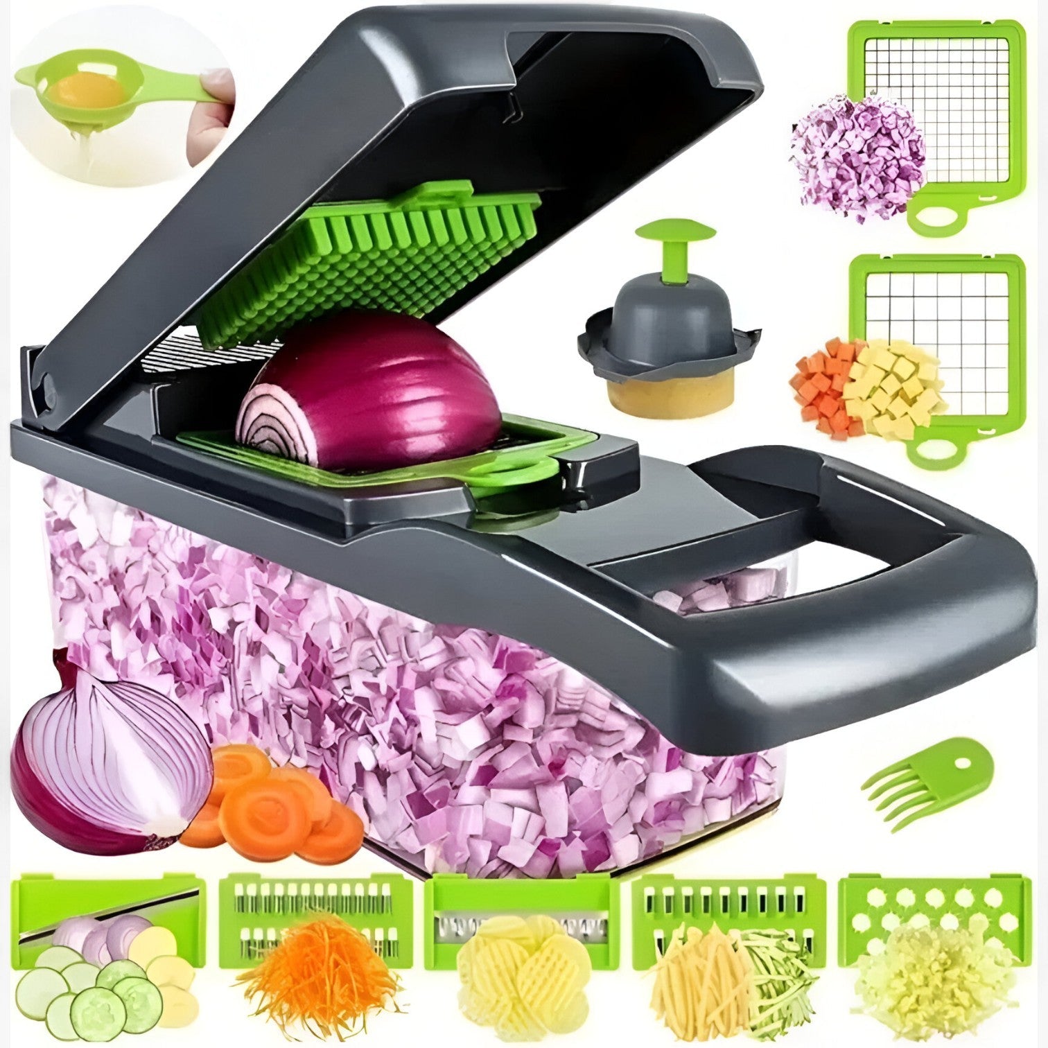 Affettaverdure versatile per una preparazione senza sforzo Uomo - - affettaverdure affettaverdure versatile Kitchen kitchen & dining kitchen accessory kitchen gadgets preparazione sforzo uomo versatile - Concept Palermo