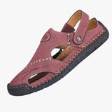 Zomers herensandalen van ademend leer met antislipzool, ideaal voor comfort en stijl.  